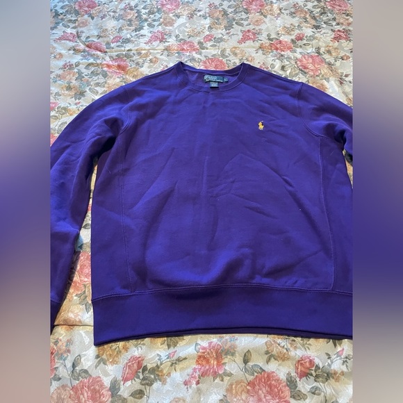 Polo Ralph Lauren Other - MENS Ralph Lauren Polo Purple LSU Sweatshirt Size Large